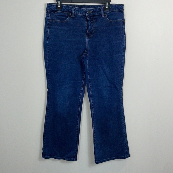 Talbots Dark wash curvy jeans petite size 12P - Picture 1 of 7